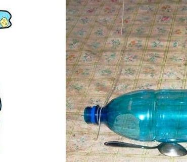 Мышеловка из пластиковой бутылки и веревки